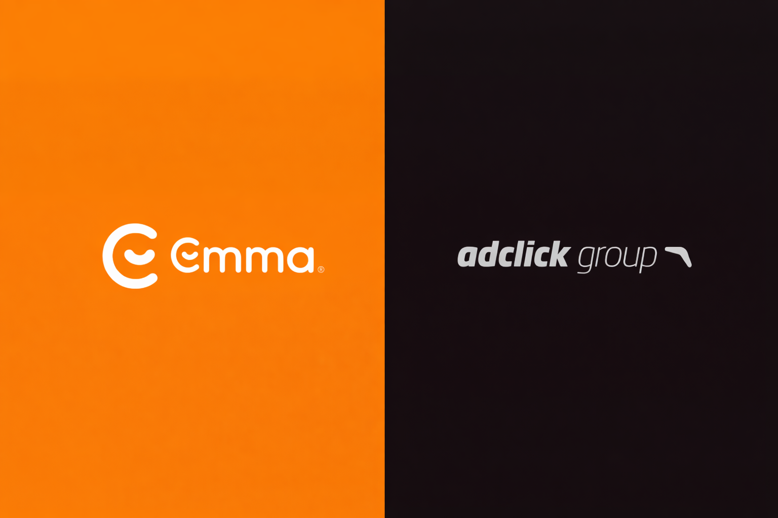 Logotipos Emma Colchões e Adclick Group, simbolizando a parceria renovada nas campanhas de influencer marketing